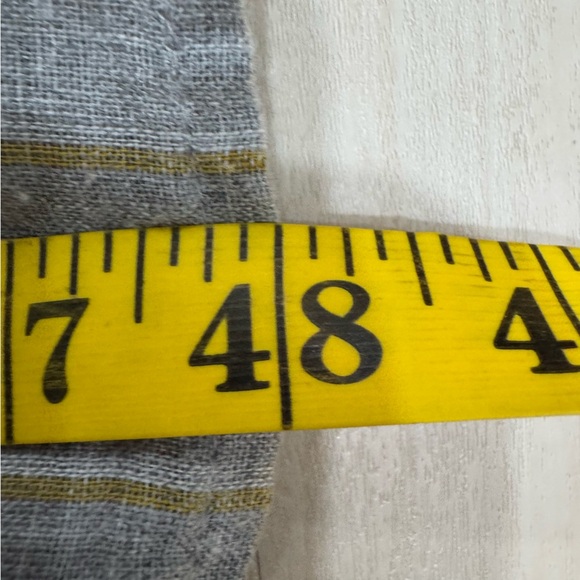 Anthropologie Maeve Tisdale Embroidered Tassel Midi Dress Women 6 Oversized Gray - Picture 16 of 16